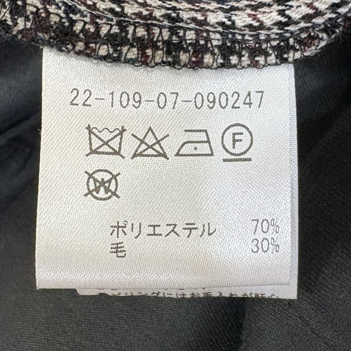 ESTNATION 千鳥格子ワイドパンツ22-109-07-090247 古着・中古-7枚目のアイテム画像
