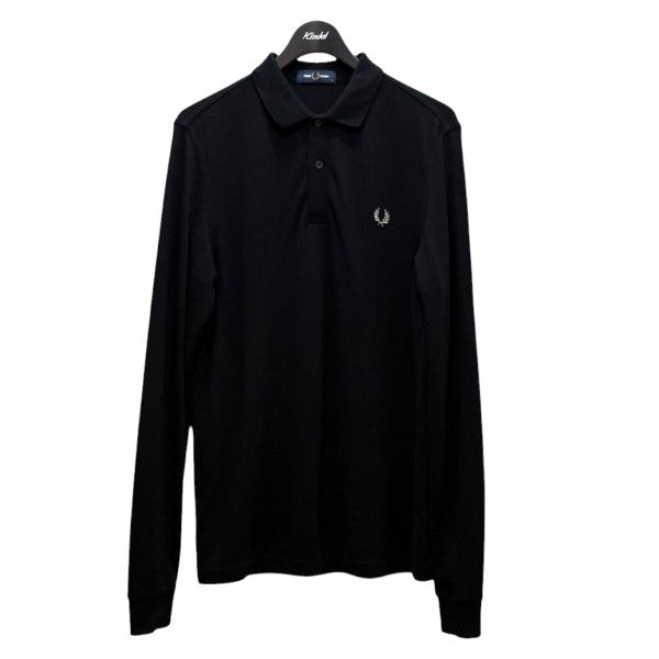 FRED PERRY ワンポイントロングポロポロシャツ 古着・中古-1枚目のアイテム画像