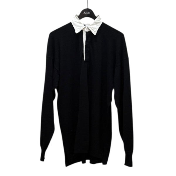 COMOLI(コモリ) ウール ラグビーシャツW03-05012 W03-05012 ブラック