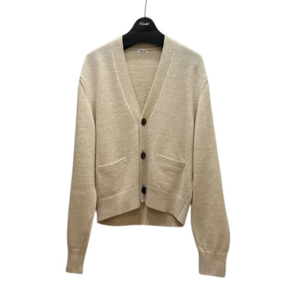Low-gauge Plain St Vneck CD PU301-MCD01　Vネックカーデ