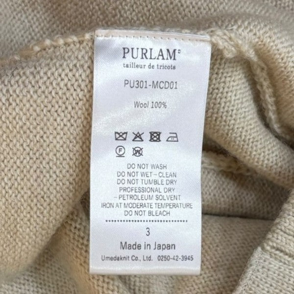 Low-gauge Plain St Vneck CD PU301-MCD01　Vネックカーデ