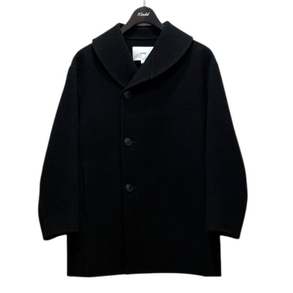 HYKE 2025AW DOUBLE FACE SHAWL COLLAR COAT 252-17546 古着・中古-1枚目のアイテム画像