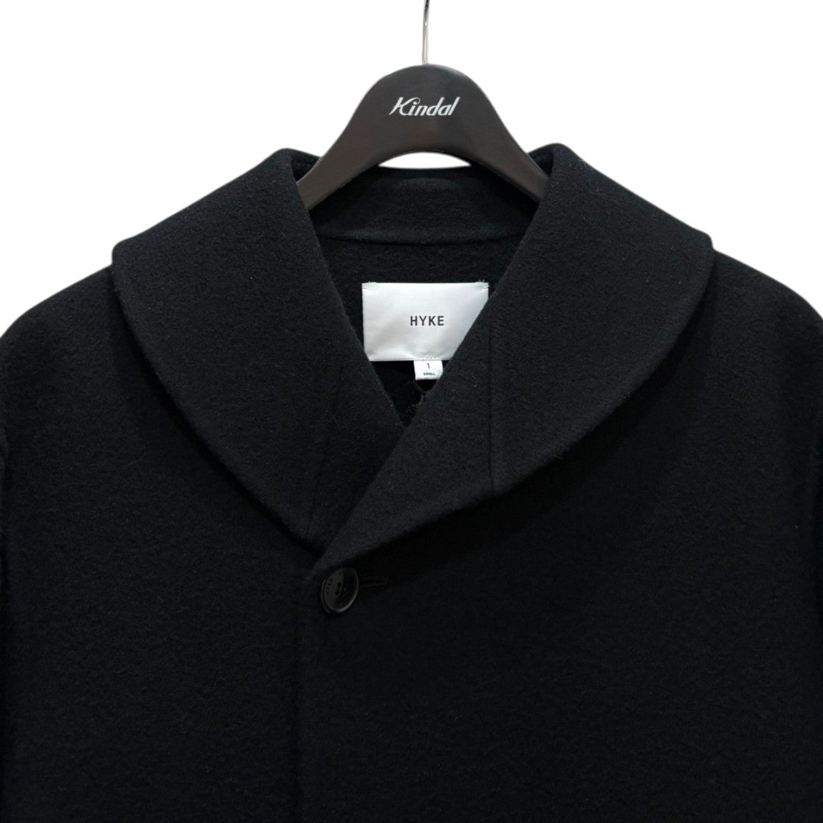 HYKE 2025AW DOUBLE FACE SHAWL COLLAR COAT 252-17546 古着・中古-3枚目のアイテム画像