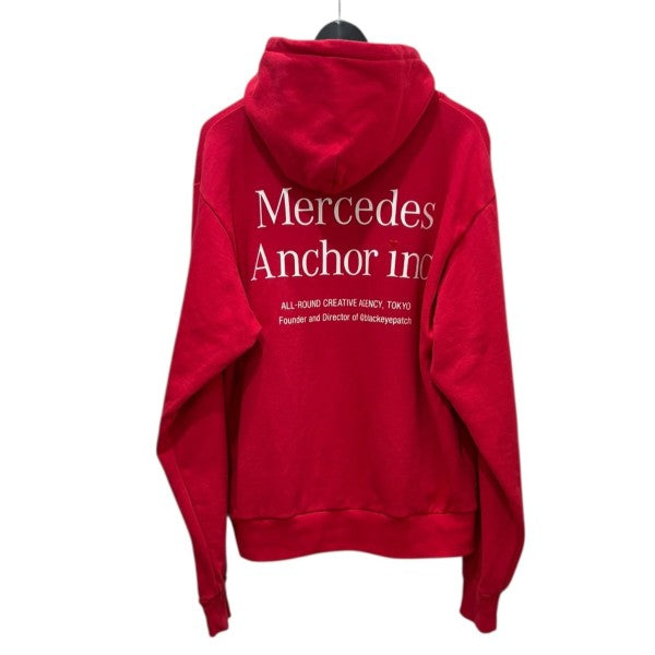 Mercedes Anchor バックロゴジップパーカ 古着・中古-2枚目のアイテム画像