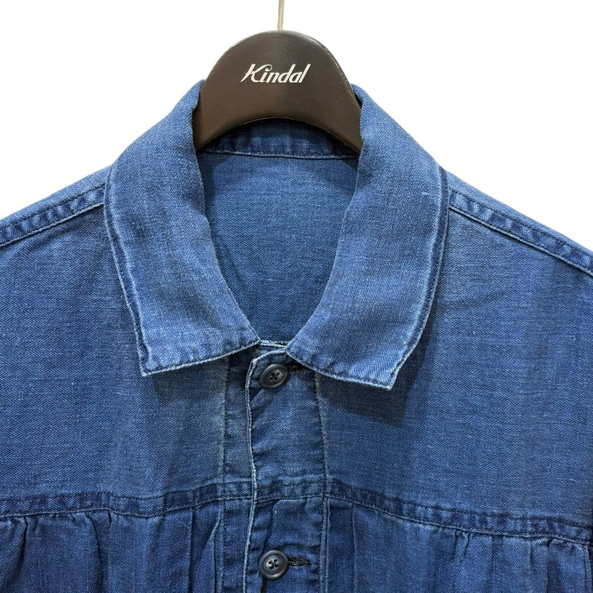 Porter Classic INDIGO LINEN SHORT JACKET BLUEPC021331100400002 古着・中古-3枚目のアイテム画像