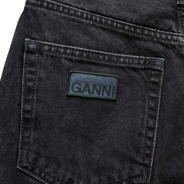 Ganni(ガニー) MAGNY デニム ワイドデニムパンツ ブラック サイズ 24
