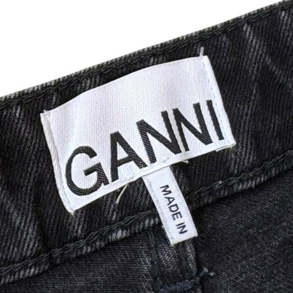 Ganni(ガニー) MAGNY デニム ワイドデニムパンツ ブラック サイズ 24