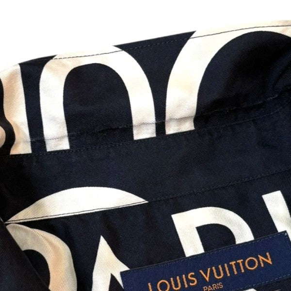 LOUIS VUITTON ロゴシルクシャツRM191M JHR HGS08W 古着・中古-6枚目のアイテム画像