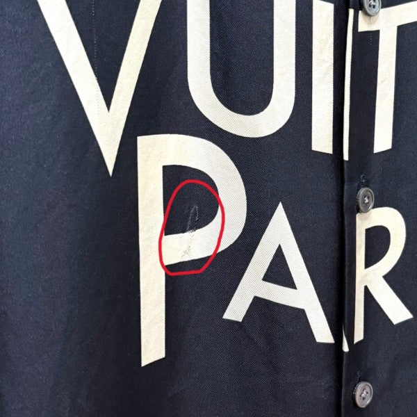 LOUIS VUITTON ロゴシルクシャツRM191M JHR HGS08W 古着・中古-8枚目のアイテム画像