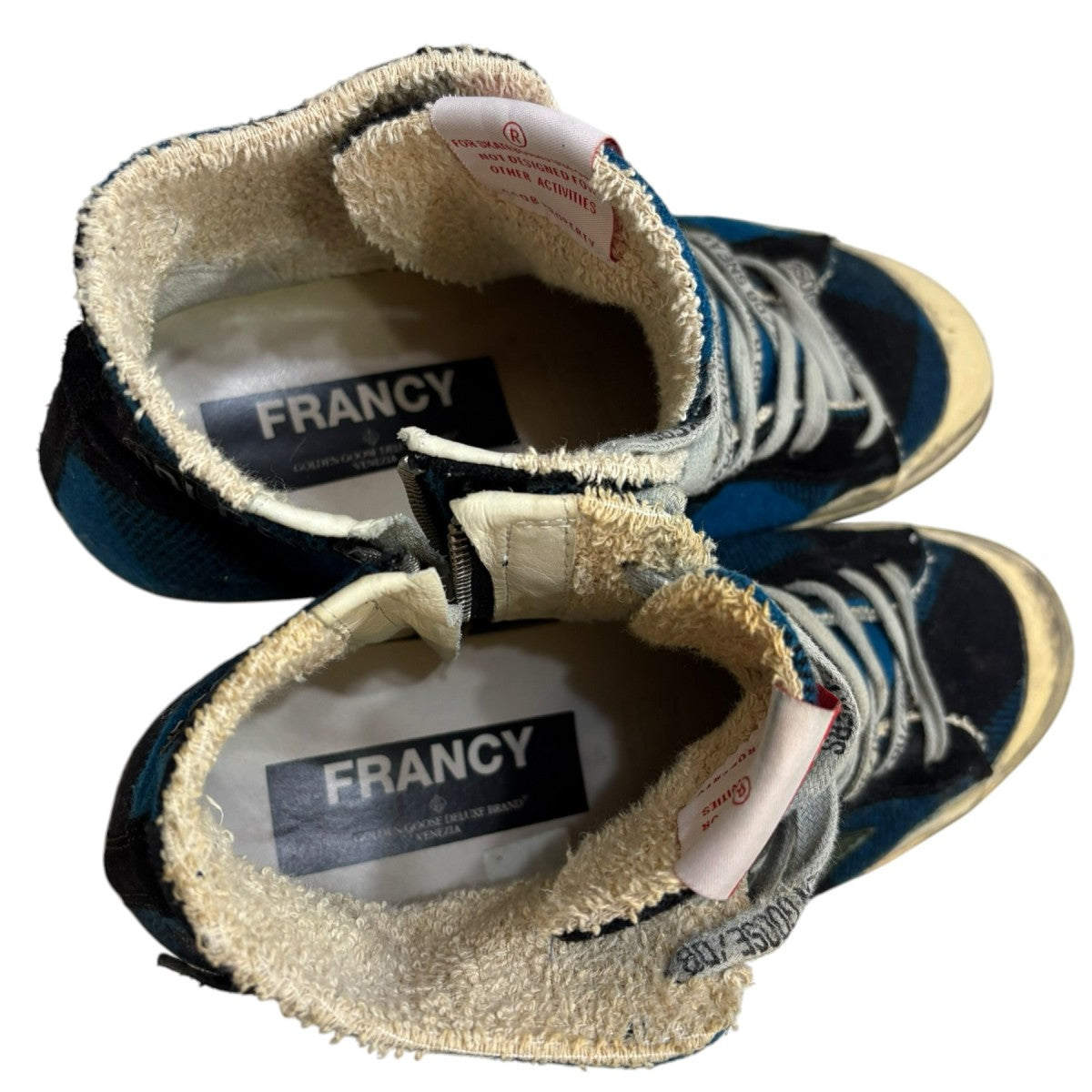 FRANCY チェックハイカットスニーカー G25U591．R7