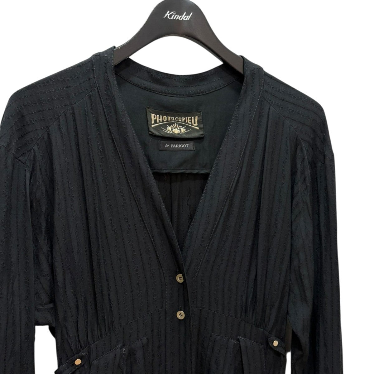 PHOTOCOPIEU Vネックワンピース V-NECK WORK DRESS(ALIX) MOD 233ALS 古着・中古-3枚目のアイテム画像
