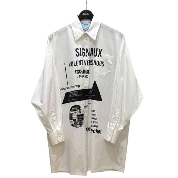 PRADA×Peter de Potter 21SS レディース グラフィックシャツ P3E05S2111YSU 古着・中古-1枚目のアイテム画像