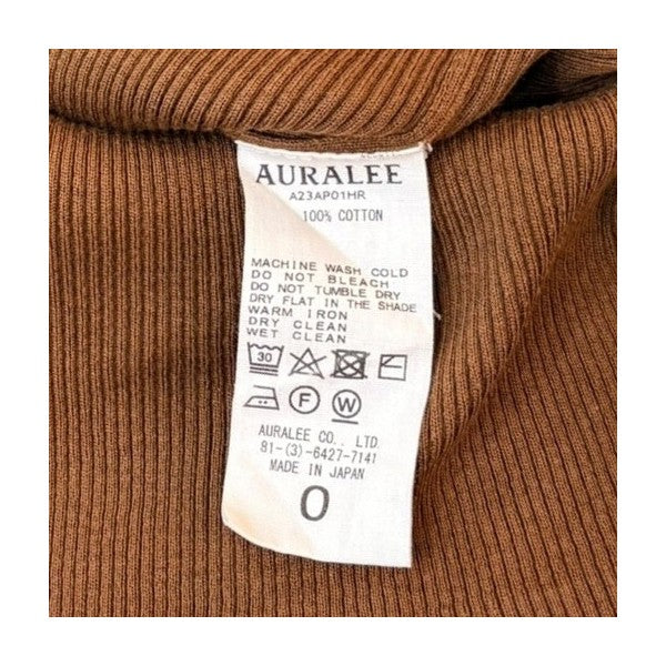 AURALEE GIZA HIGH GAUGE RIB KNIT PULLOVERA23AP01HR 古着・中古-5枚目のアイテム画像