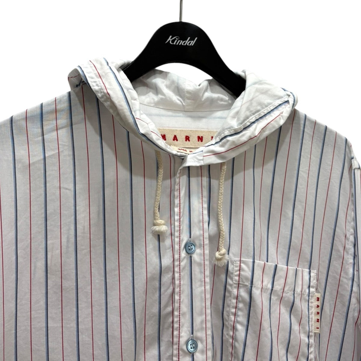 MARNI(マルニ) ストライプフードシャツCUMU0195A2 CUMU0195A2 ホワイト