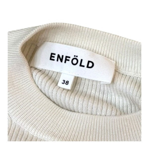 ENFOLD シルクコットンリブニット 300GA170-0710 古着・中古-5枚目のアイテム画像