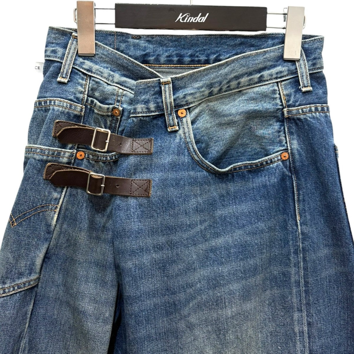 FACETASM アシンメトリーデニムパンツ リメイクデニムパンツ 古着・中古-3枚目のアイテム画像