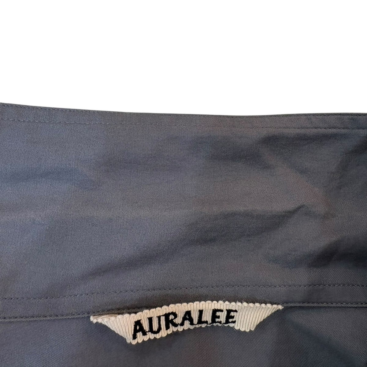 AURALEE WASHED FINX TWILL P O SHIRTS プルオーバーシャツ 古着・中古-7枚目のアイテム画像