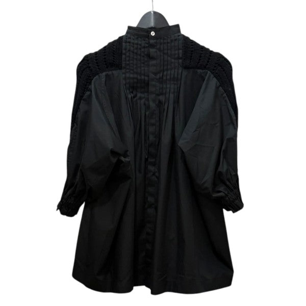 sacai(サカイ) ニットドッキングシャツ20-05238 20-05238 ブラック