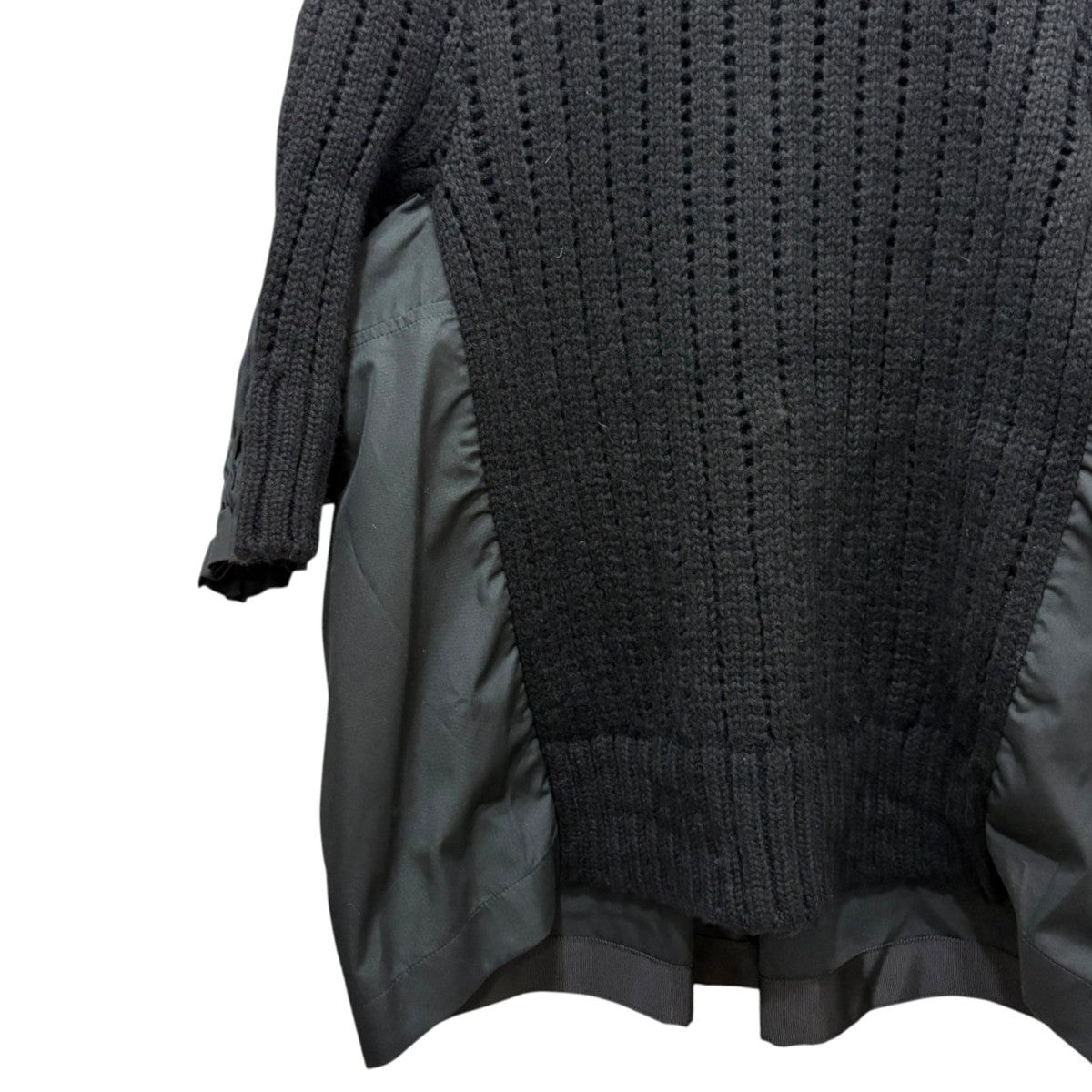 sacai(サカイ) ニットドッキングシャツ20-05238 20-05238 ブラック