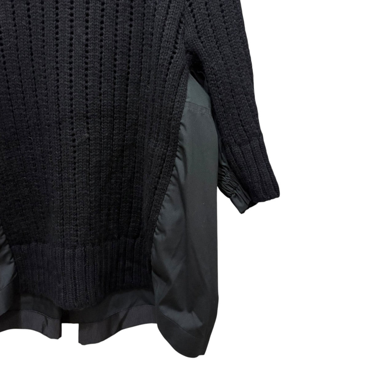 sacai(サカイ) ニットドッキングシャツ20-05238 20-05238 ブラック