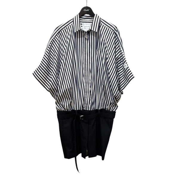 sacai(サカイ) ドッキングワンピース 23-06525 23-06525 ネイビーx