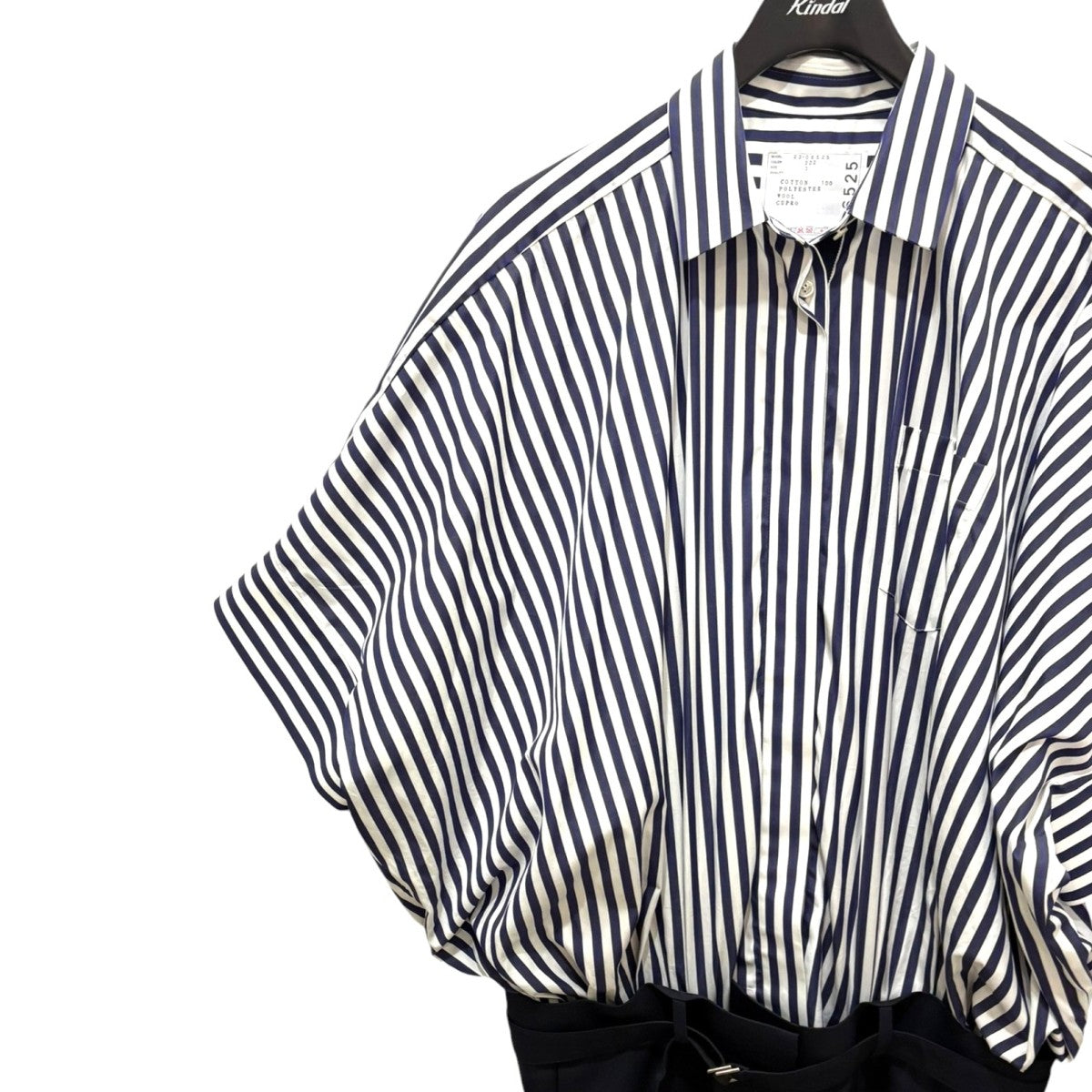 sacai(サカイ) ドッキングワンピース 23-06525 23-06525 ネイビーx