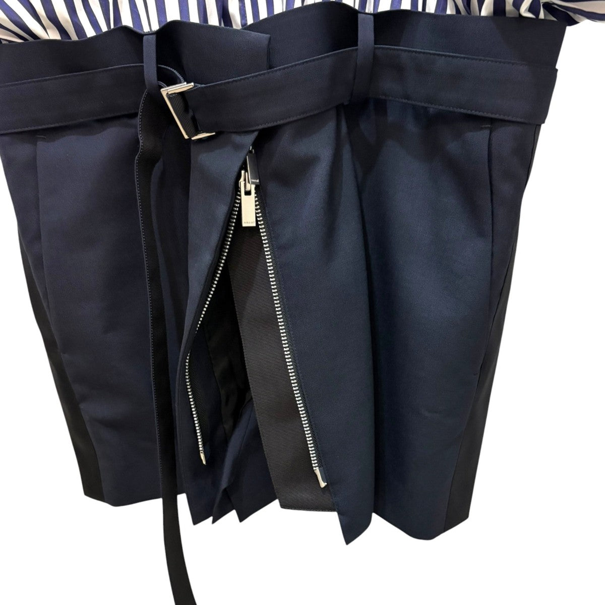 sacai(サカイ) ドッキングワンピース 23-06525 23-06525 ネイビーx