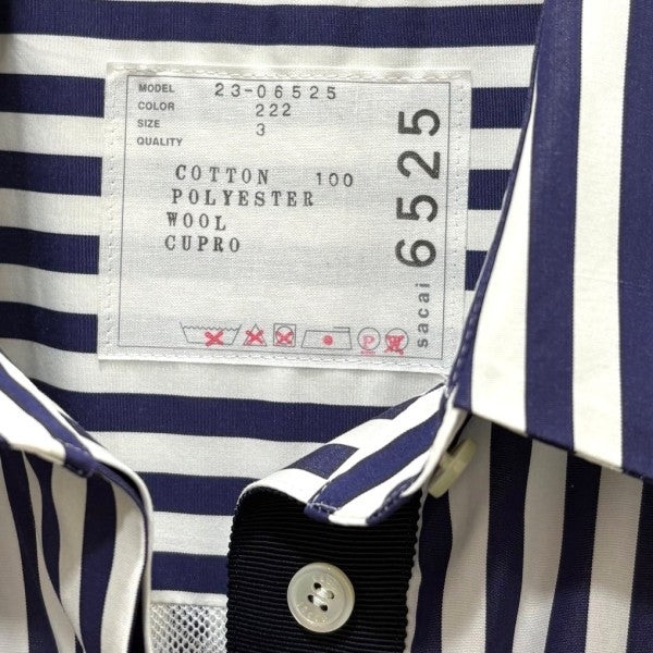 sacai(サカイ) ドッキングワンピース 23-06525 23-06525 ネイビーx