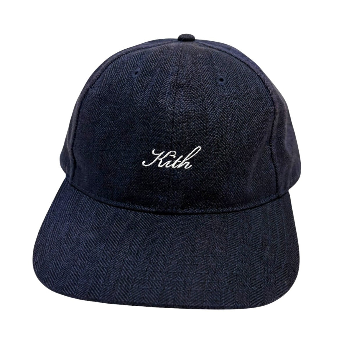 KITH(キス) Herringbone Snap Aaron Classic Capキャップ ネイビー