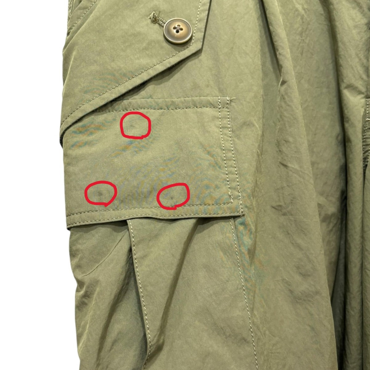 KHOKI カーゴハーフパンツショートパンツ24ss-p-7-b 古着・中古-5枚目のアイテム画像