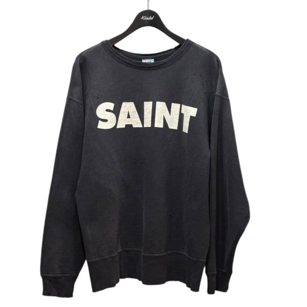 SAINT MICHAEL CREW SWEAT SAINTSM-YS1-0000-027 古着・中古-1枚目のアイテム画像