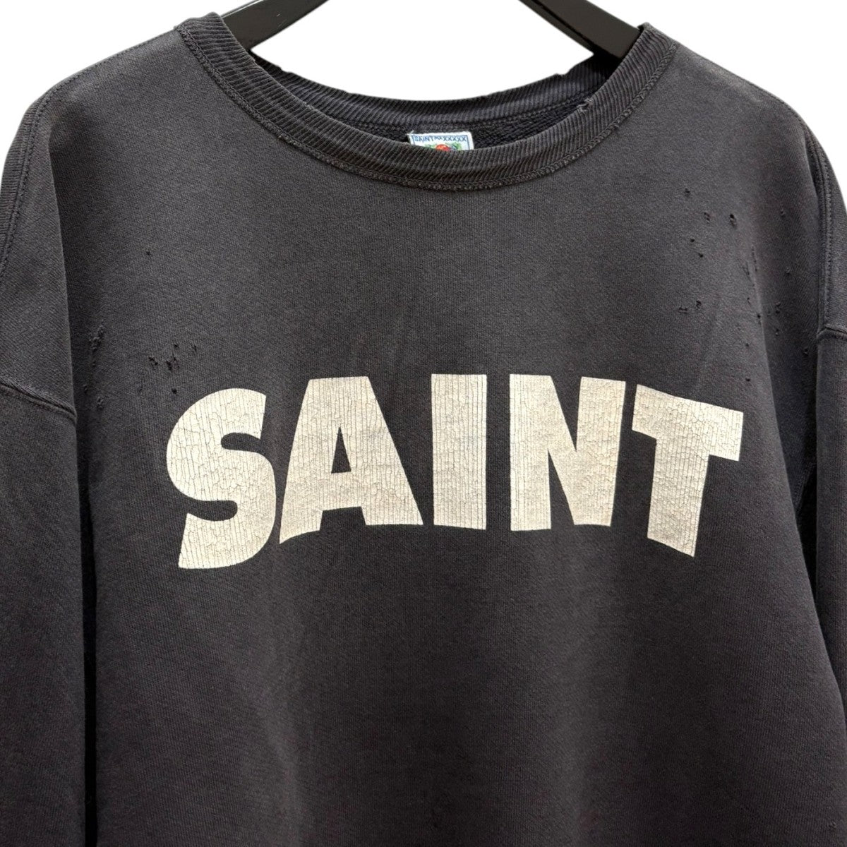SAINT MICHAEL CREW SWEAT SAINTSM-YS1-0000-027 古着・中古-4枚目のアイテム画像