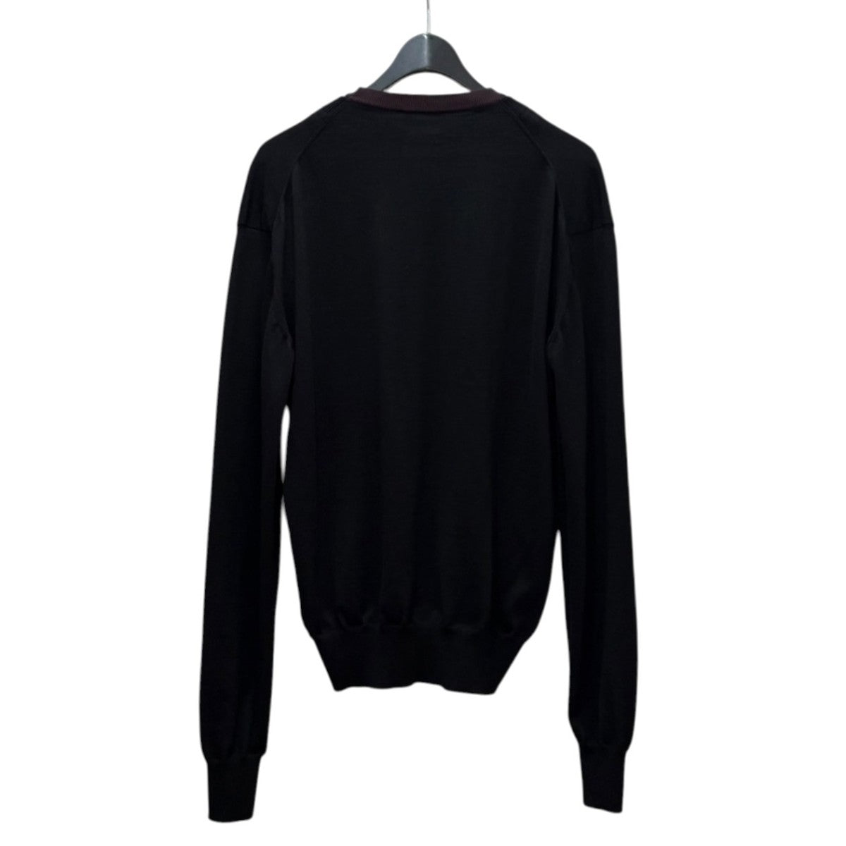 JIL SANDER Virgin Wool Pullover ＷネックニットJ22GP0213 J14717 古着・中古-2枚目のアイテム画像