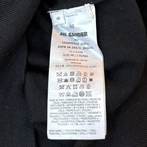 JIL SANDER Virgin Wool Pullover ＷネックニットJ22GP0213 J14717 古着・中古-6枚目のアイテム画像