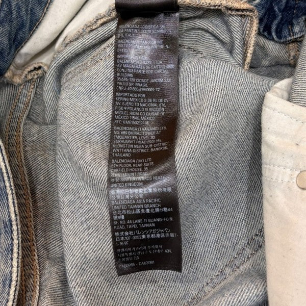 BALENCIAGA Low Crotch Jeans ワイドデニムパンツ PD47 706652 TJW95 2204 古着・中古-10枚目のアイテム画像