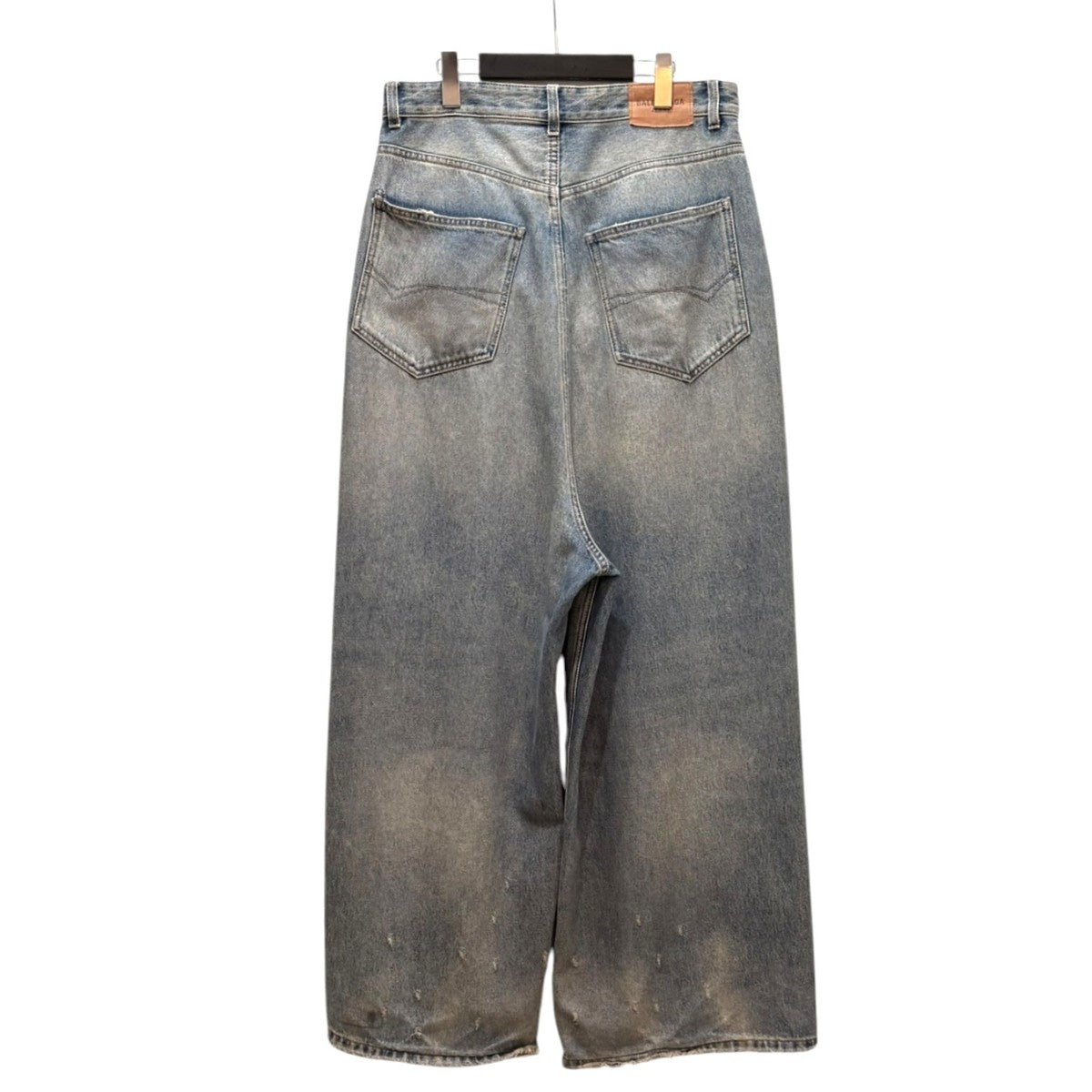 BALENCIAGA Low Crotch Jeans ワイドデニムパンツ PD47 706652 TJW95 2204 古着・中古-2枚目のアイテム画像