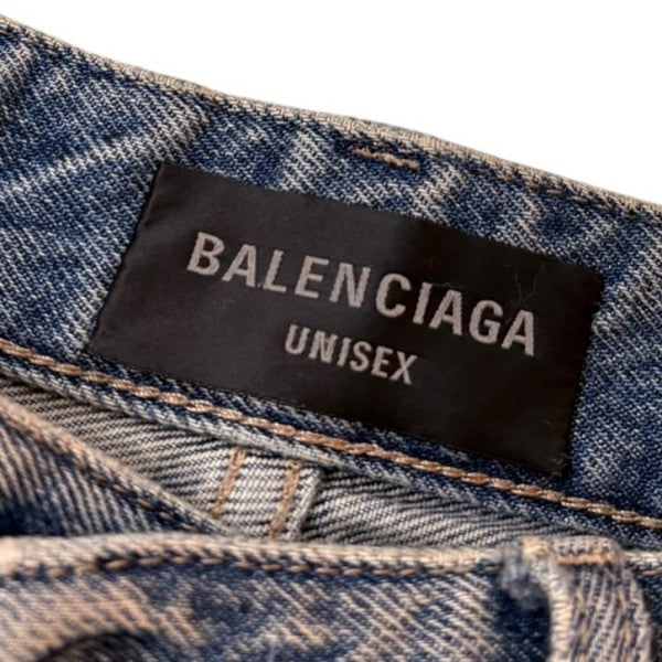 BALENCIAGA Low Crotch Jeans ワイドデニムパンツ PD47 706652 TJW95 2204 古着・中古-7枚目のアイテム画像