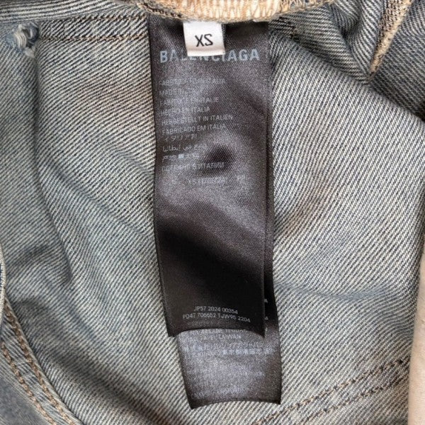 BALENCIAGA Low Crotch Jeans ワイドデニムパンツ PD47 706652 TJW95 2204 古着・中古-8枚目のアイテム画像