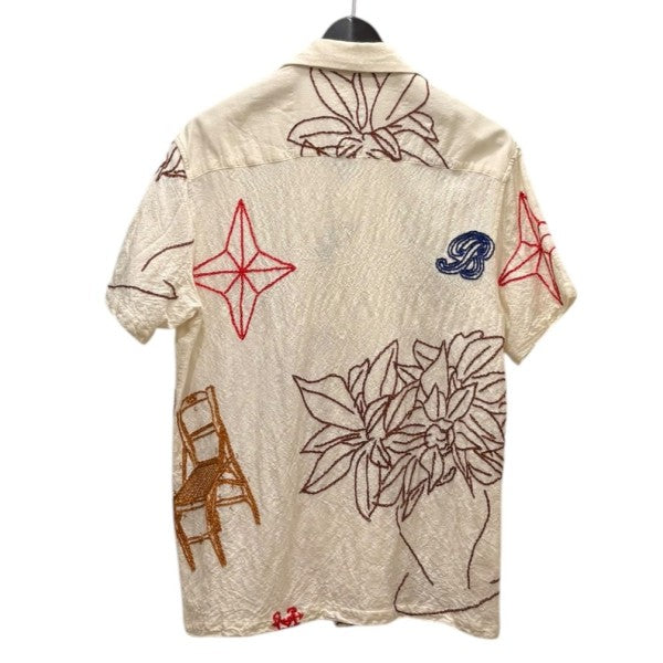 KHOKI ハンドシシュウ半袖シャツ B shirt22ss-b-04 古着・中古-2枚目のアイテム画像