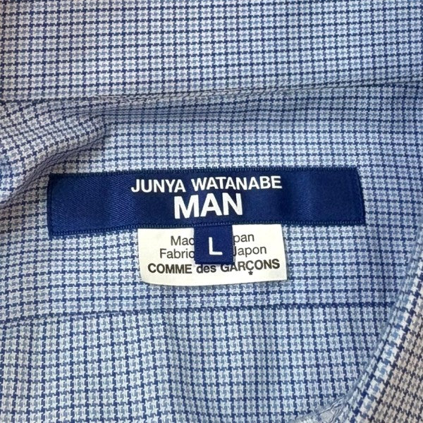 JUNYA WATANABE MAN 2026SS スリーブボタンアシンメトリーシャツ WQ-B004 古着・中古-8枚目のアイテム画像