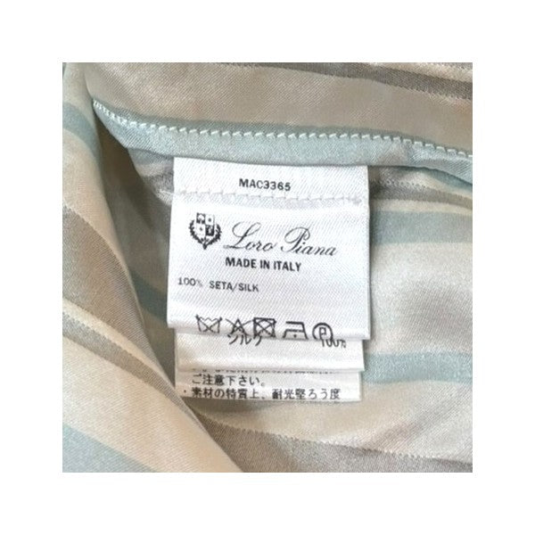 LORO PIANA ストライプシルク プルオーバーブラウス FAL1298 古着・中古-8枚目のアイテム画像