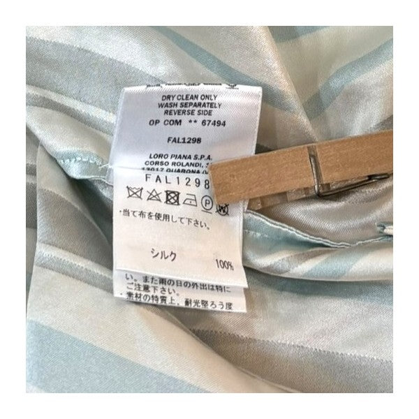 LORO PIANA ストライプシルク プルオーバーブラウス FAL1298 古着・中古-9枚目のアイテム画像