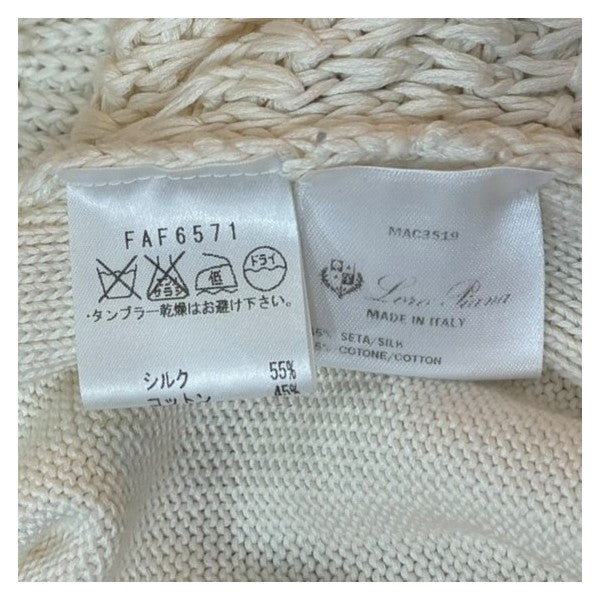 LORO PIANA コットンシルクニットベストFAF6571 古着・中古-5枚目のアイテム画像