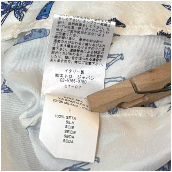 ETRO キリンシルクブラウス141-15358-4585 古着・中古-8枚目のアイテム画像