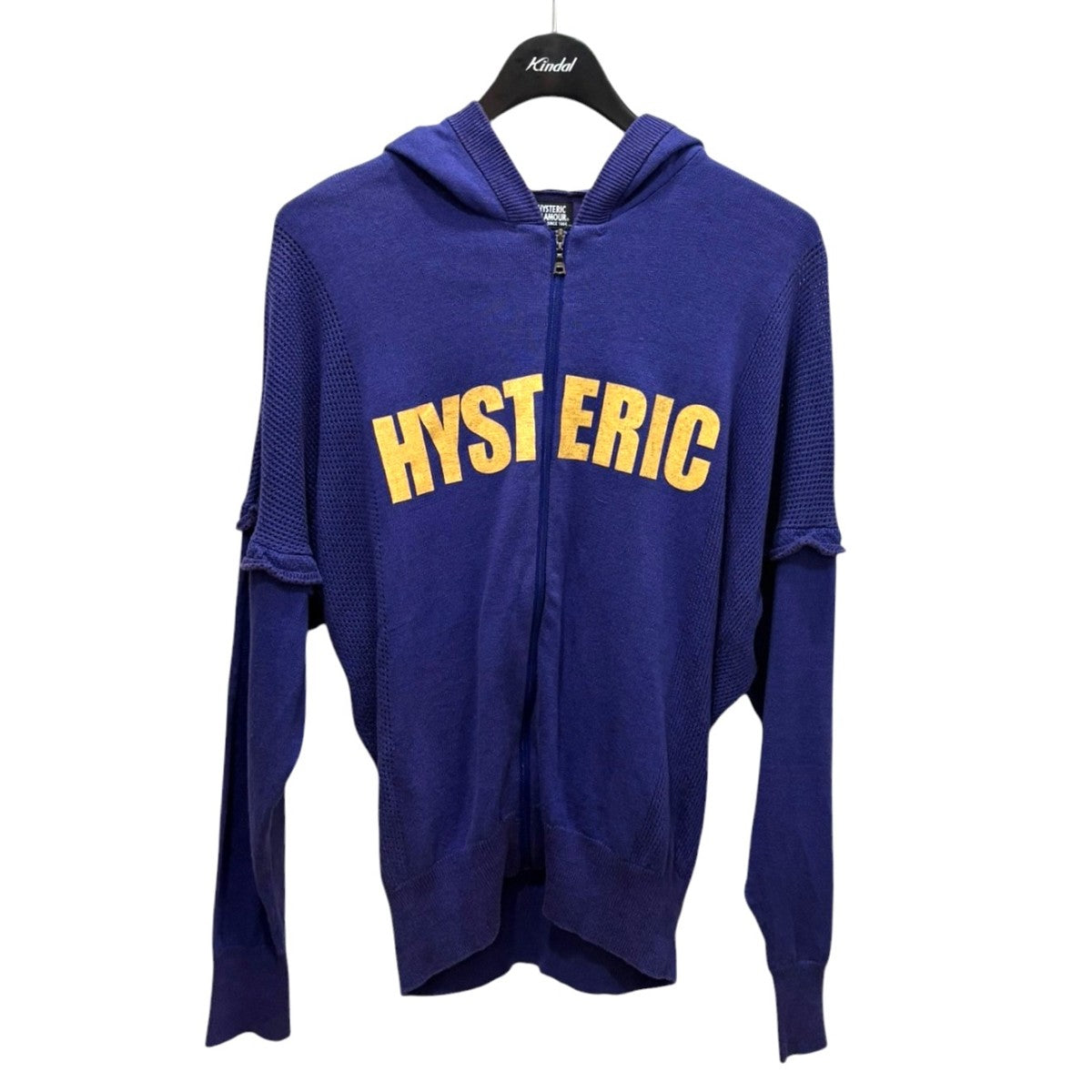 Hysteric Glamour CIRCLE GIRL部分メッシュ コットンリネンパーカ 01192ND01 古着・中古-1枚目のアイテム画像