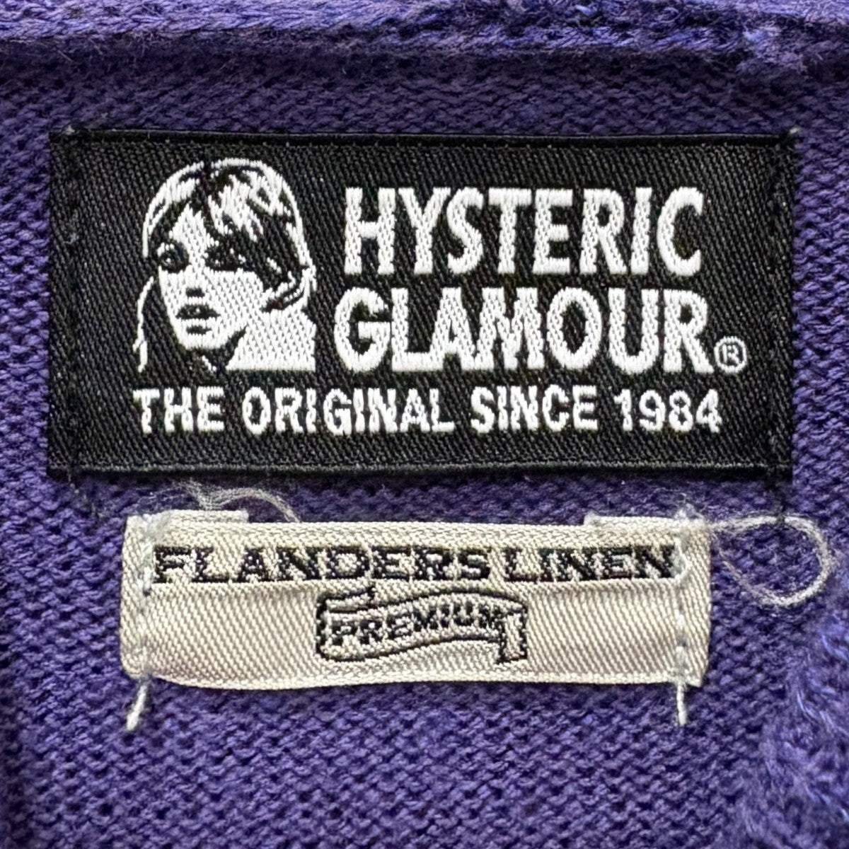 Hysteric Glamour CIRCLE GIRL部分メッシュ コットンリネンパーカ 01192ND01 古着・中古-5枚目のアイテム画像