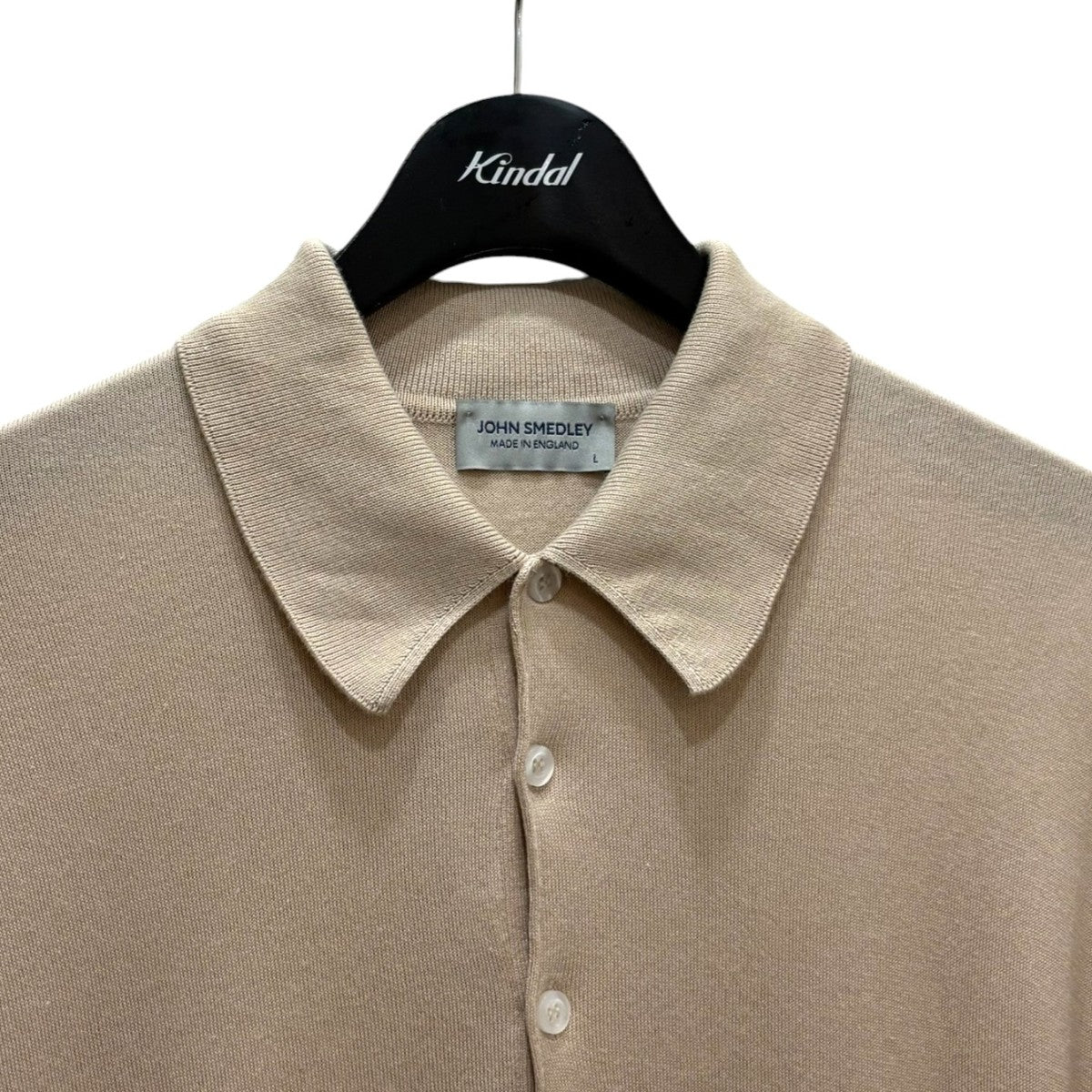 JOHN SMEDLEY コットンニットポロ ポロシャツ 古着・中古-3枚目のアイテム画像