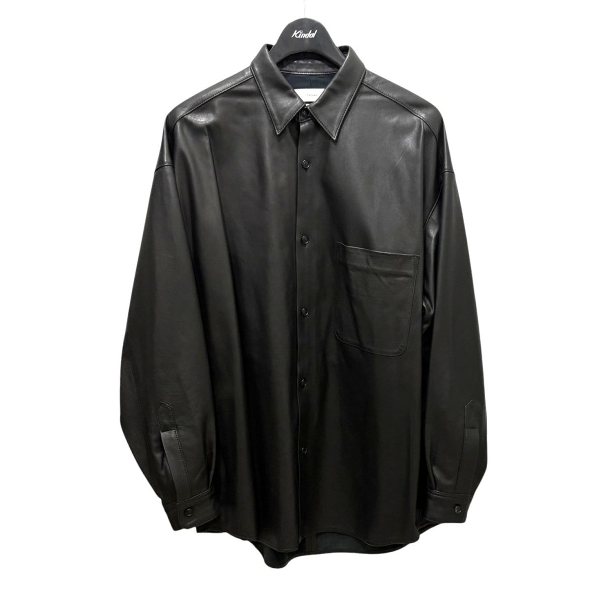 Sheep Leather Oversized ShirtGM213-50062