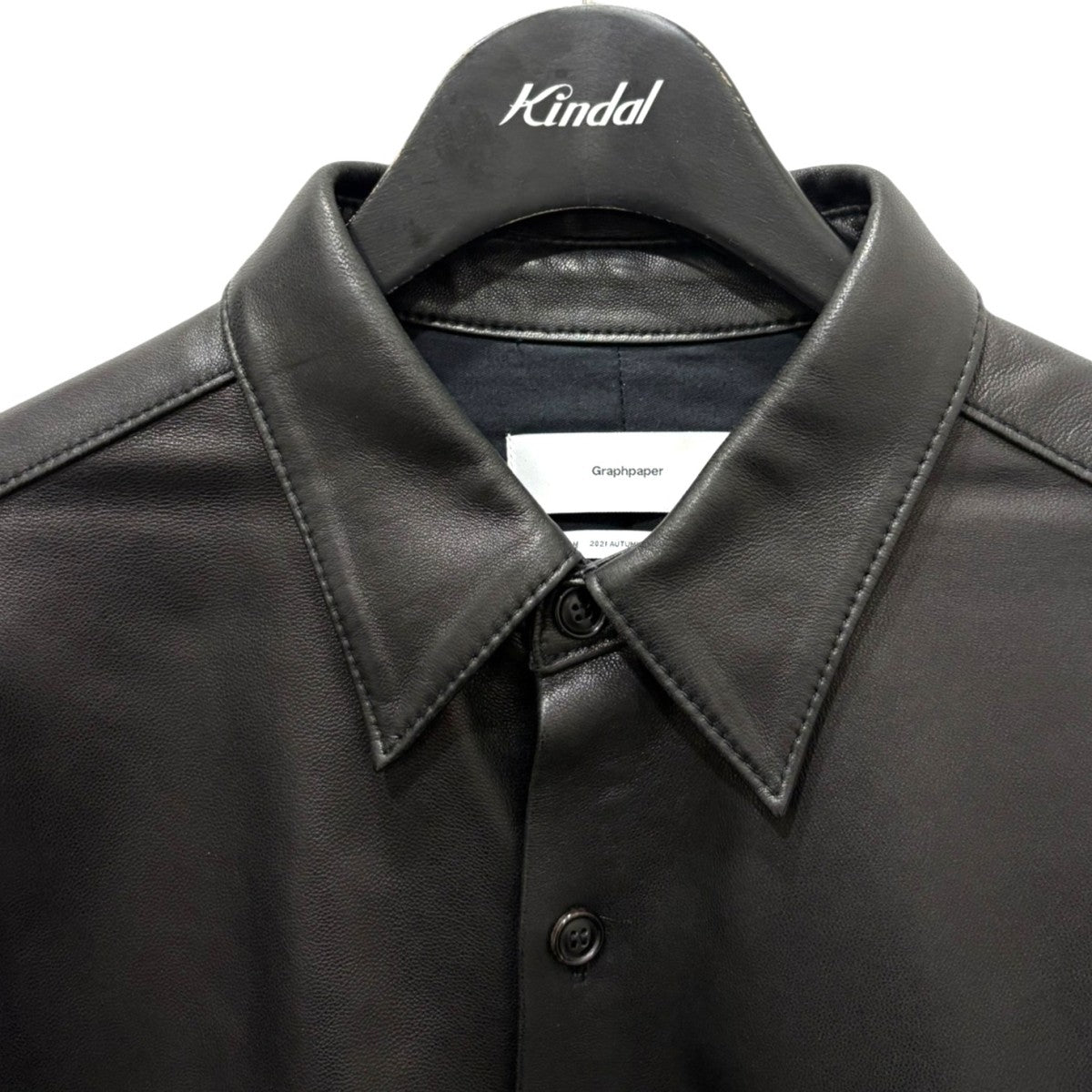 Sheep Leather Oversized ShirtGM213-50062