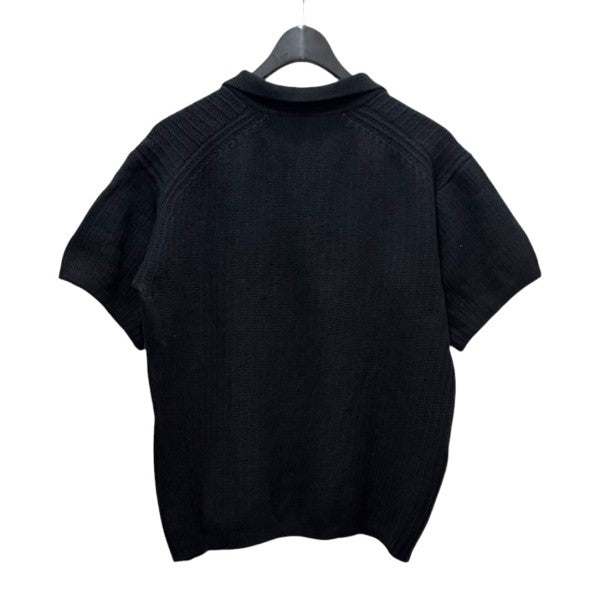 BRUSHED COTTON WOOL RIB KNIT SKIPPER POLOA23SP02HA